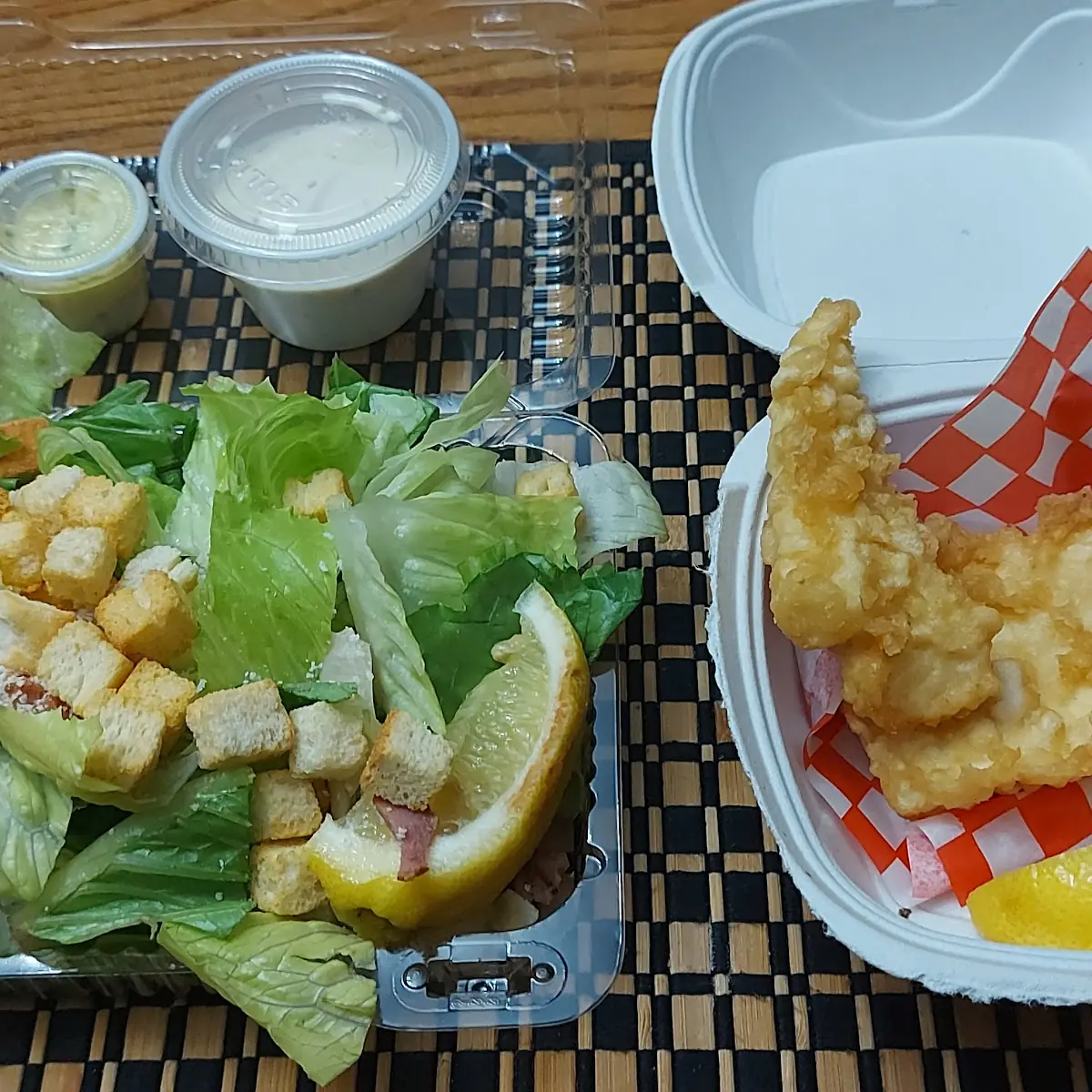 Salad with Halibut