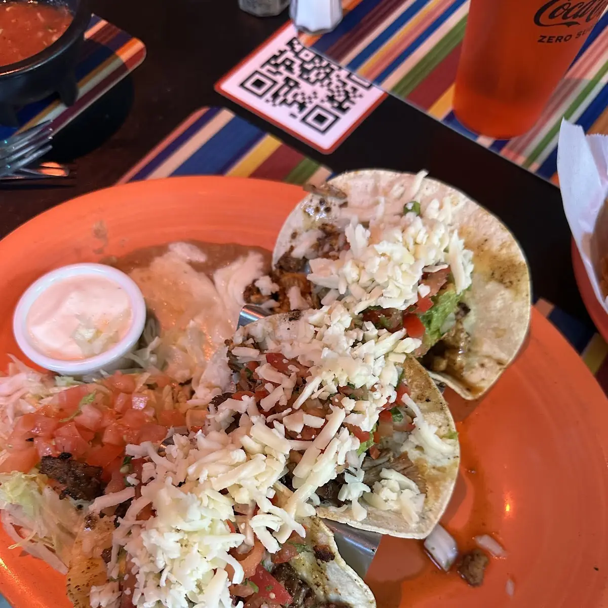 Tacos with Rice and Steamed Vegetables