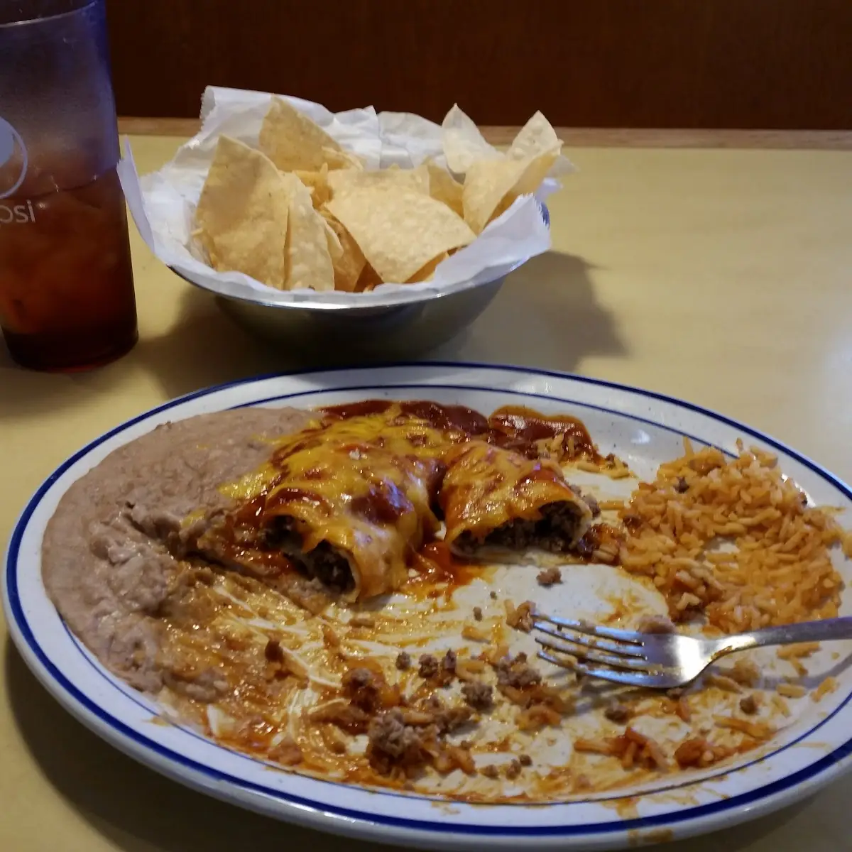 Beef Enchiladas with Red Sauce
