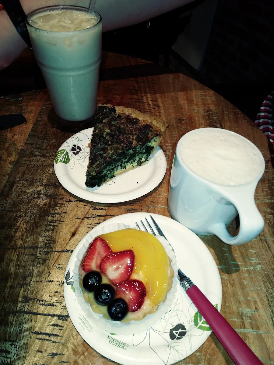 Quiche and Fruit Tart