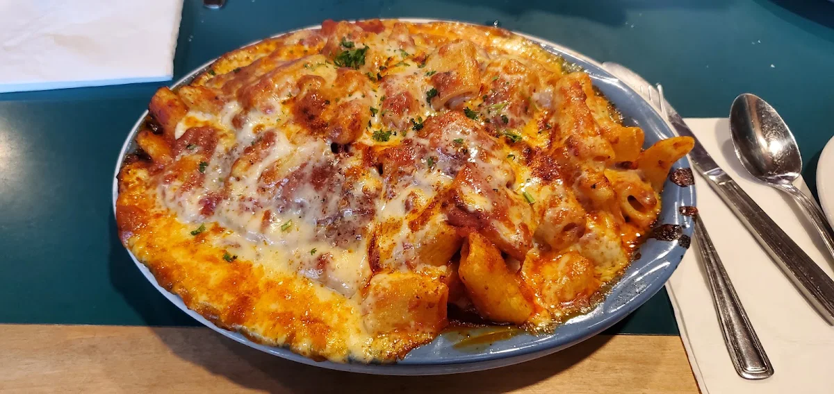 Baked Rigatoni with Meat Sauce, Anton's Pasta Bar