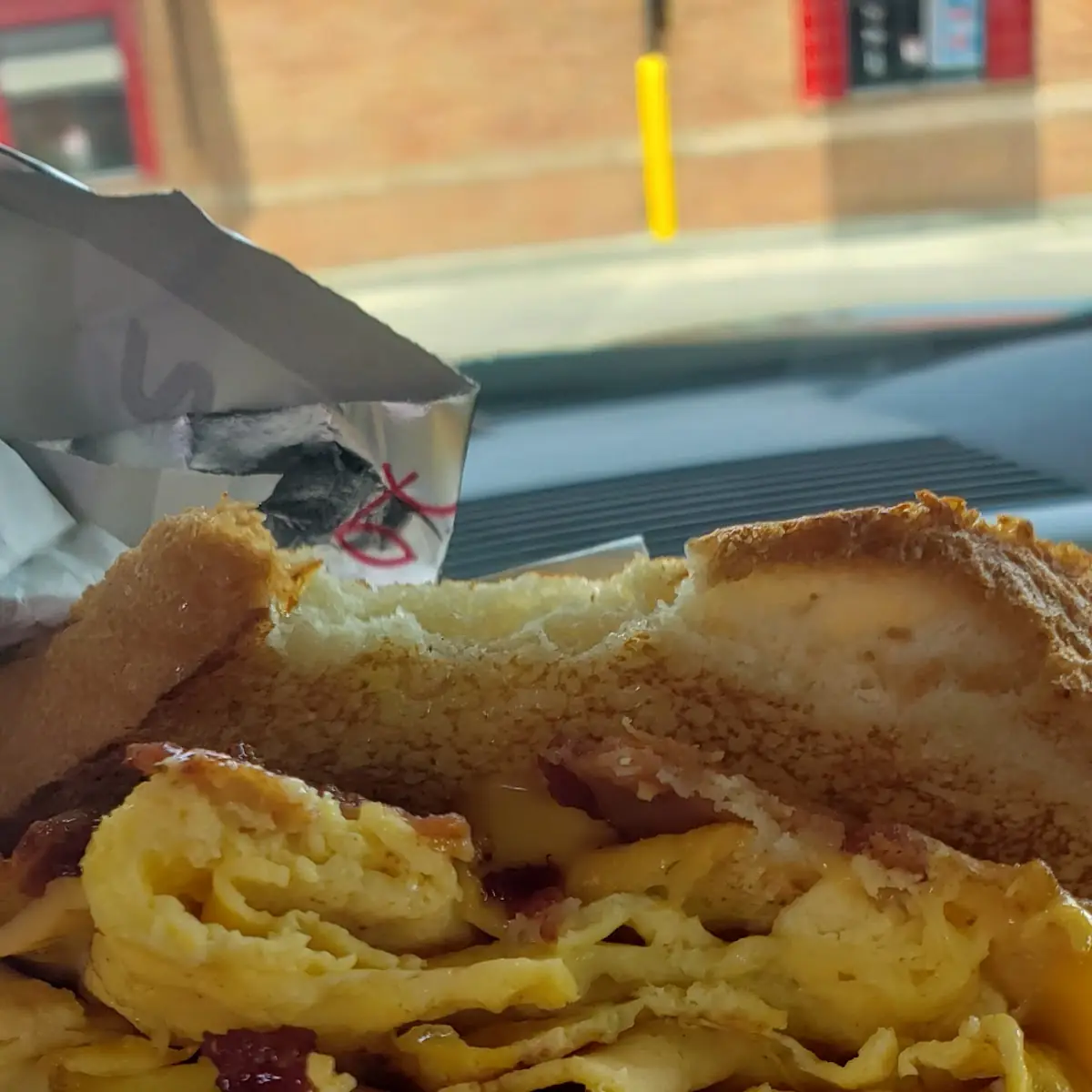 Bacon Egg and Cheese on Texas Toast