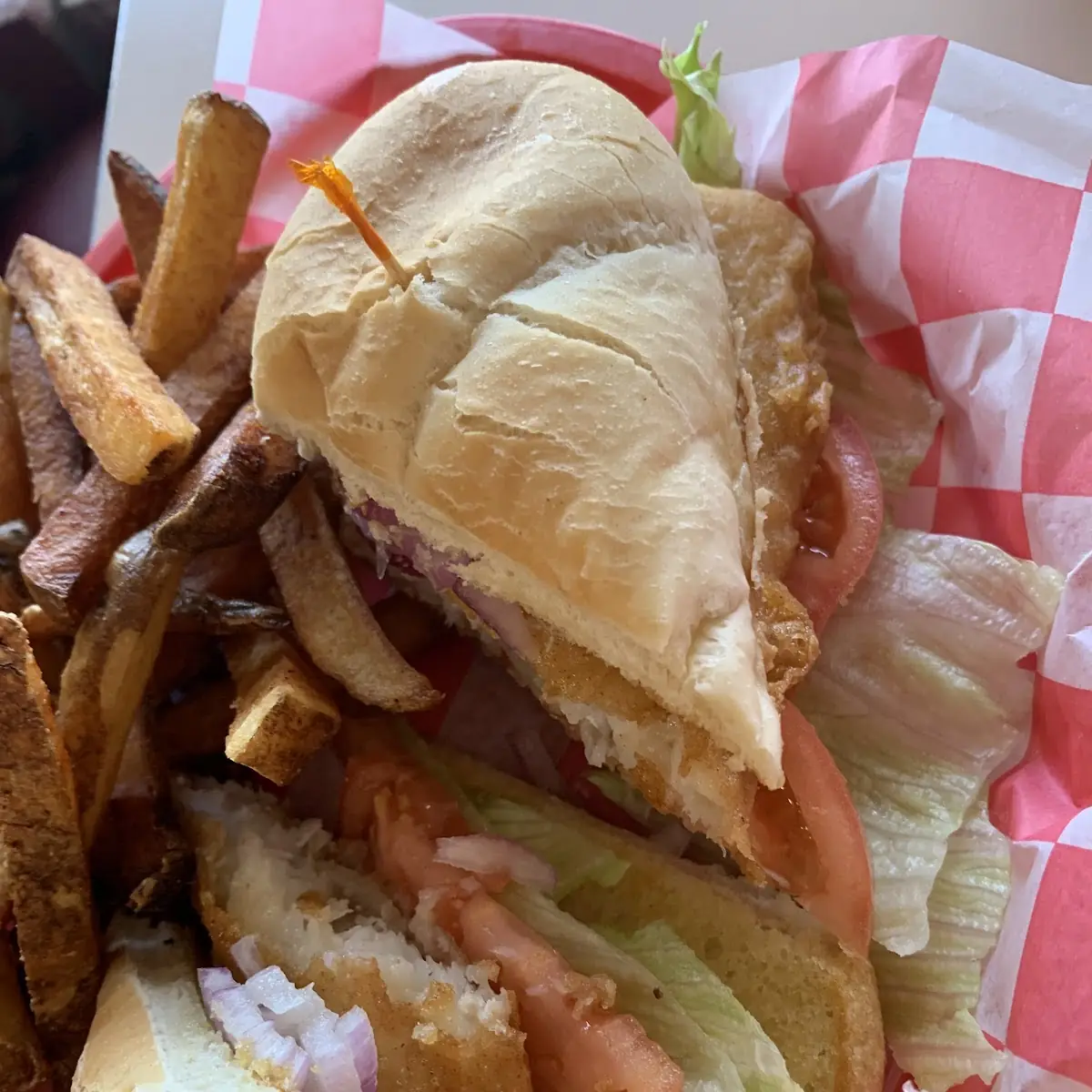 Fish Sandwich with Hand Cut Fries