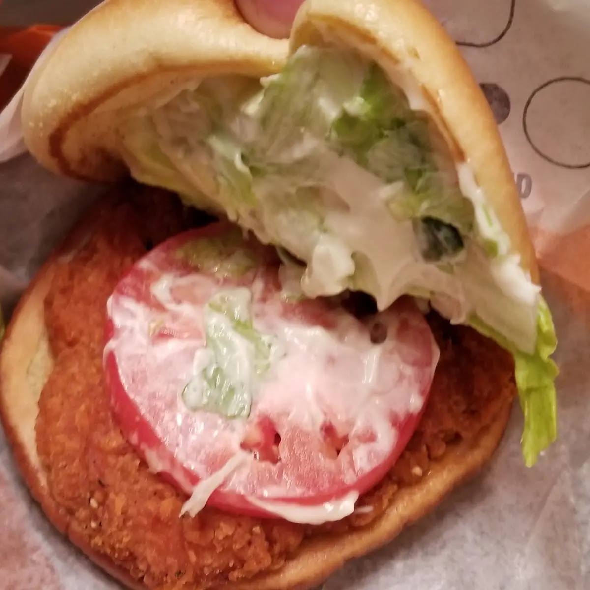 Crispy Spicy Chicken Burger