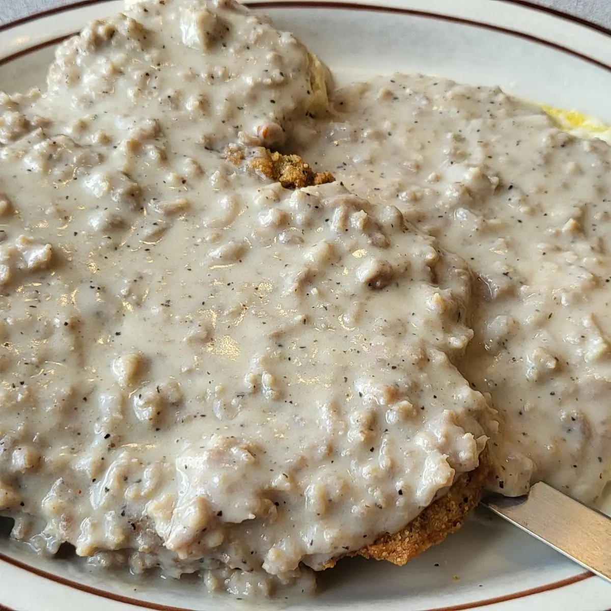 Country Fried Steak and Eggs