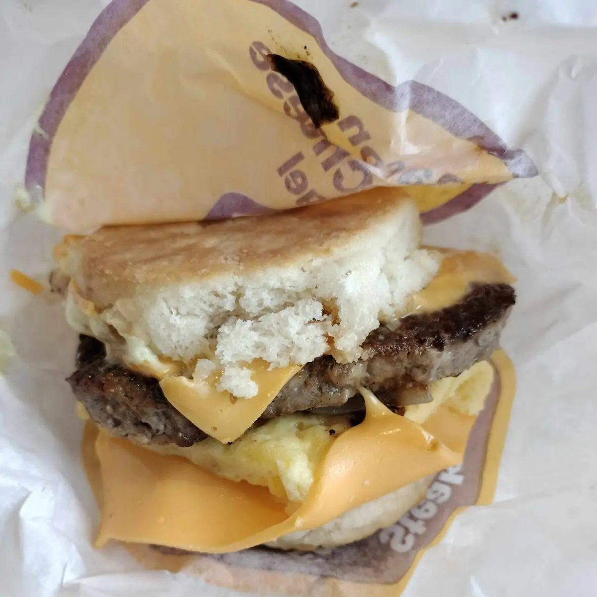 Steak Egg Cheese Biscuit