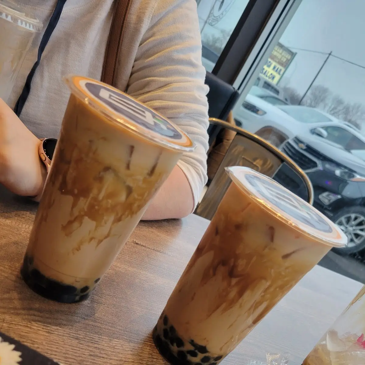 Iced Caramel Macchiato with Tapioca