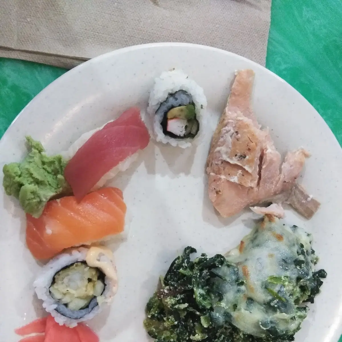 Sushi Spinach Stuffed Mushrooms Salmon