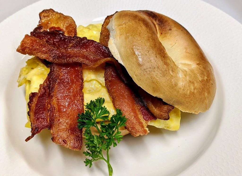 Bacon Croissant w Egg Cheese