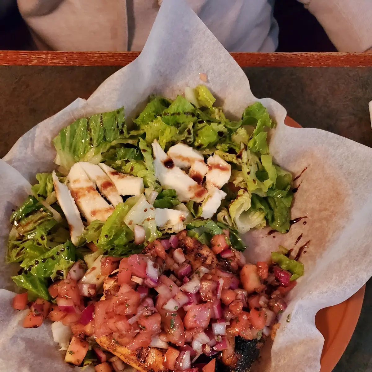 Grilled Salmon Brishetta