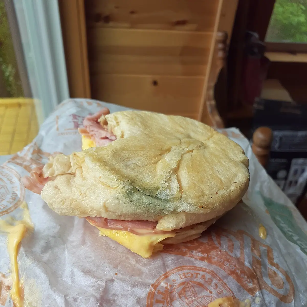 Ham Egg and Cheese Croissant