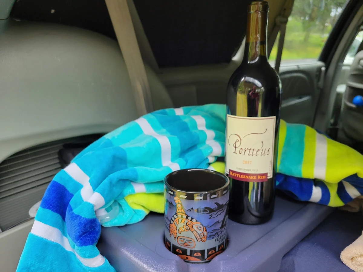 Red Wine and Fort Flagler Mug