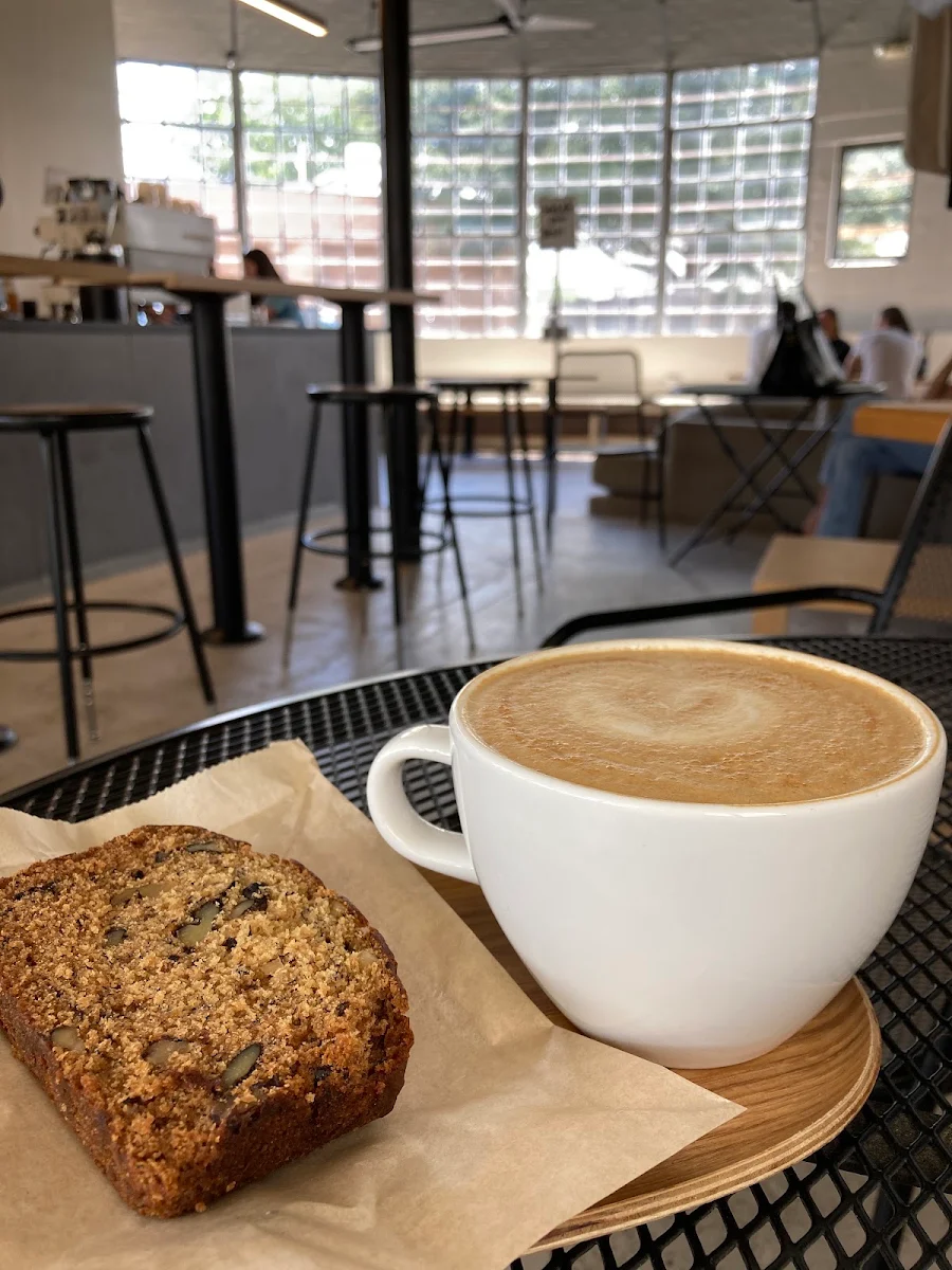 Latte and Banana Bread