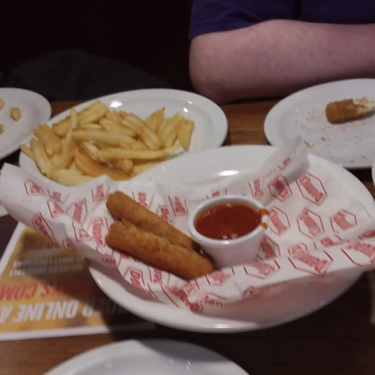 Mozzarella Cheese Sticks and Fries