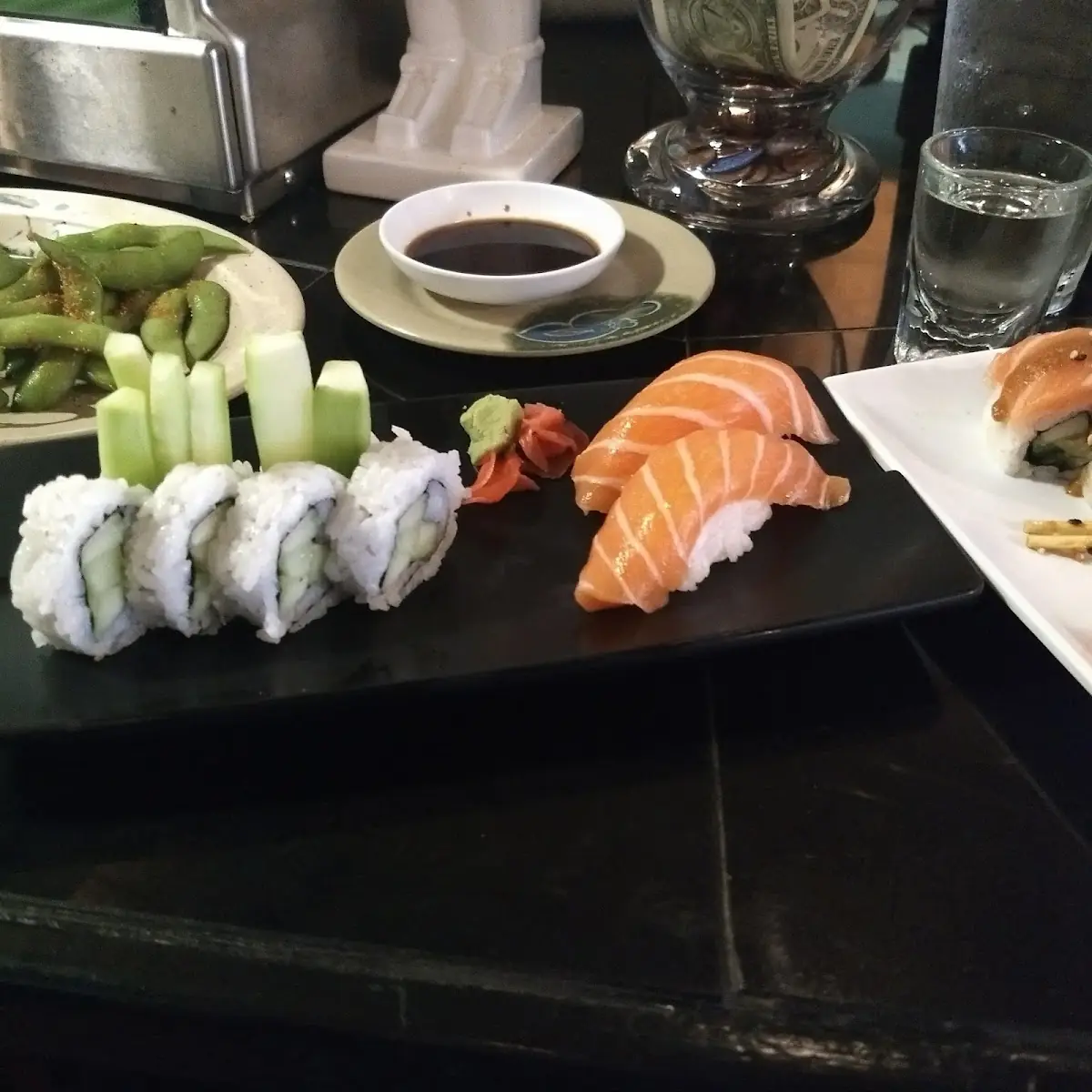 Salmon Nigiri Cucumber Roll