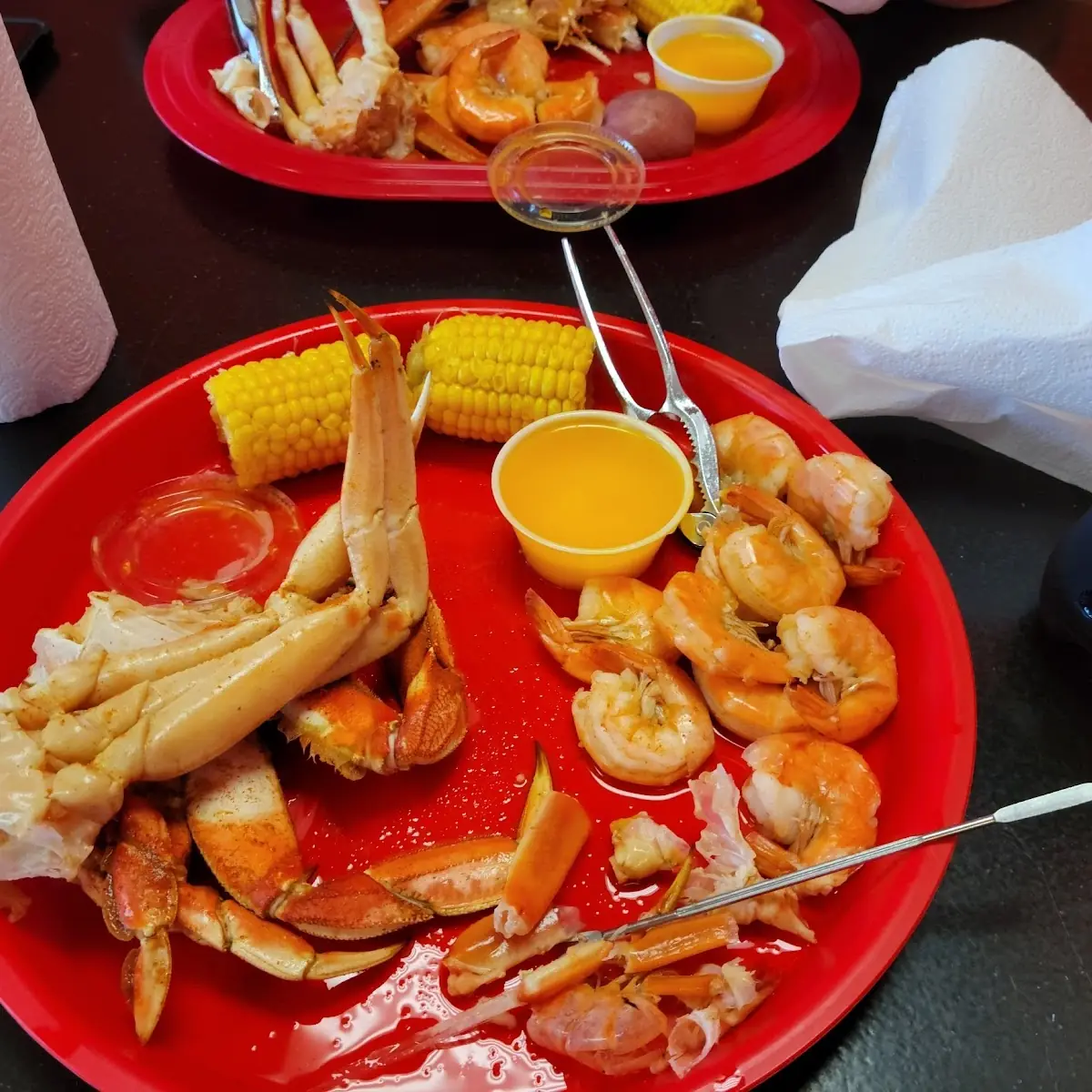 Snow Crab Cluster with Boiled Shrimp