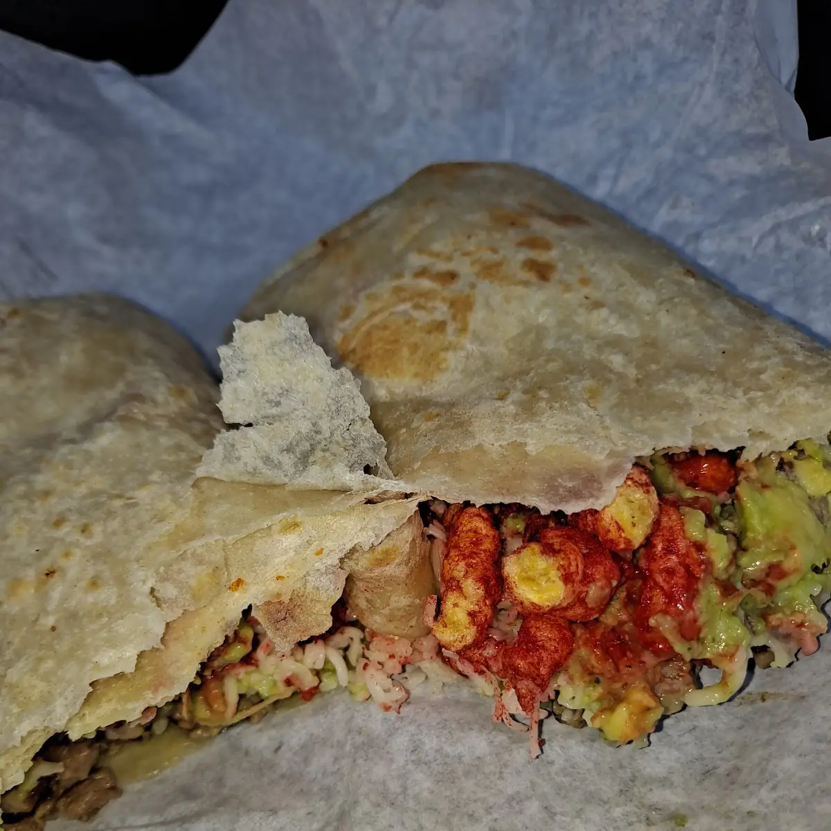 Hot Cheetos Burrito