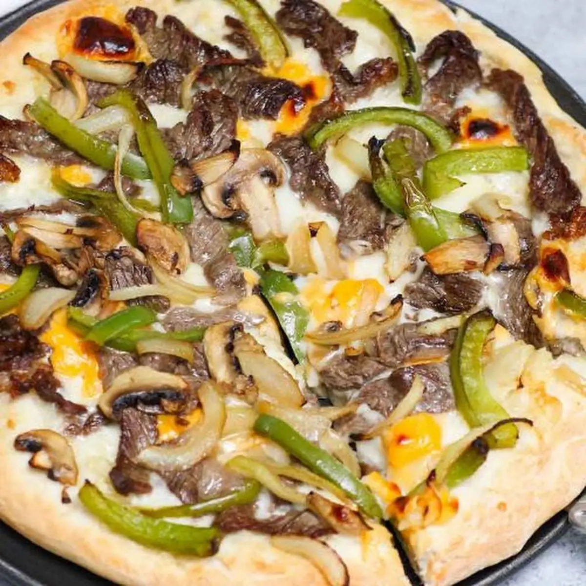 Philly Cheesesteak Pizza