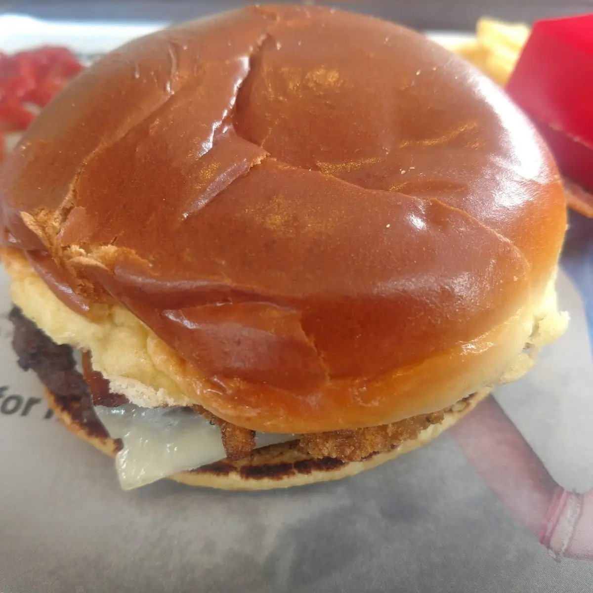 Onion Bacon Swiss Burger