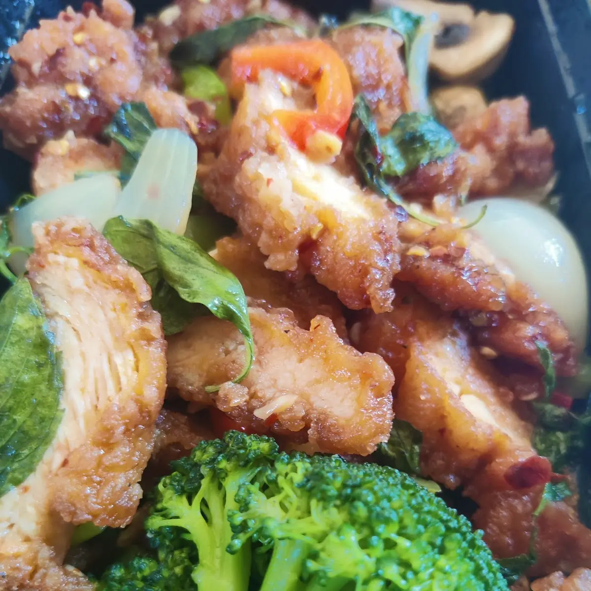Crispy Chicken Basil