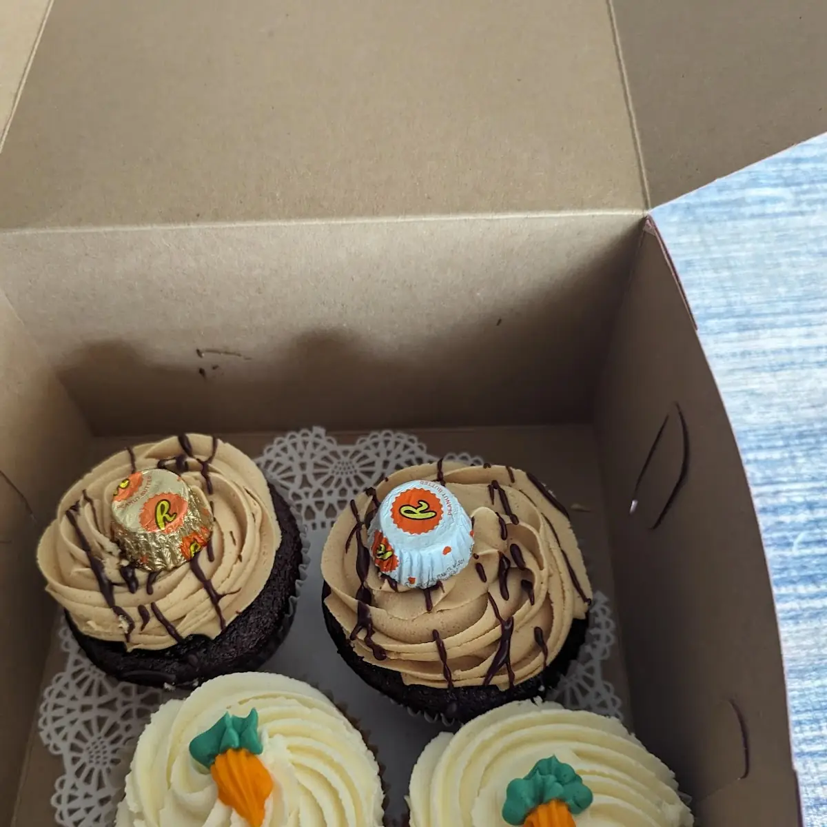 Carrot Cake and Peanut Butter Cupcakes