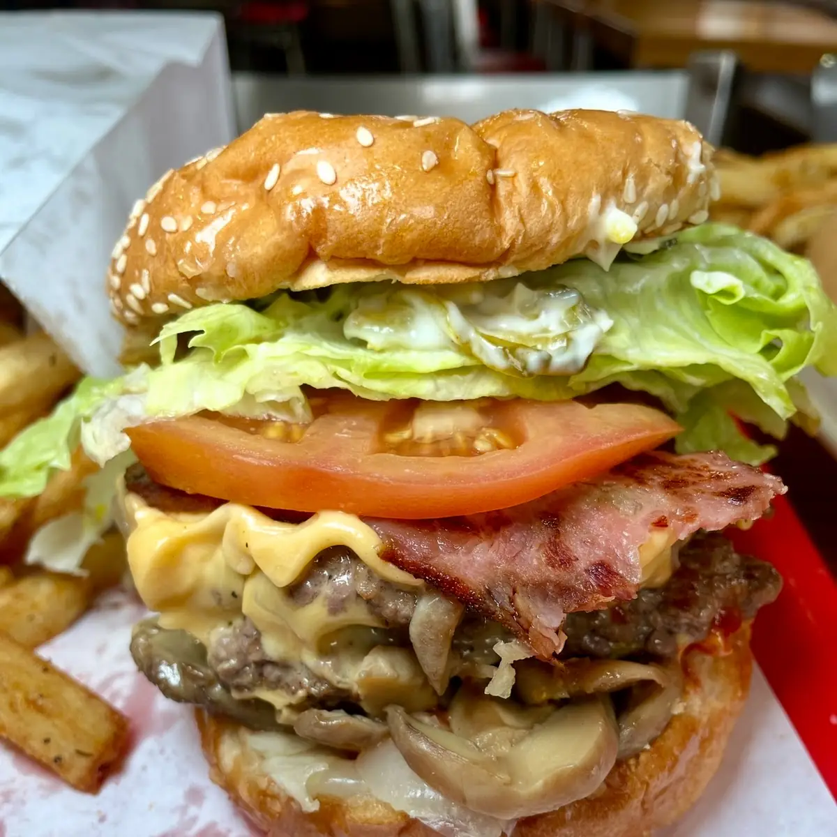 Double Turkey Bacon Burger