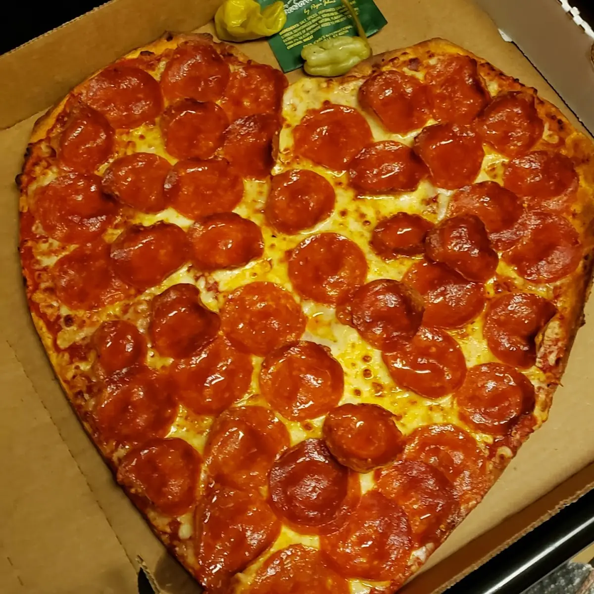 Pepperoni Heart Shaped Pizza