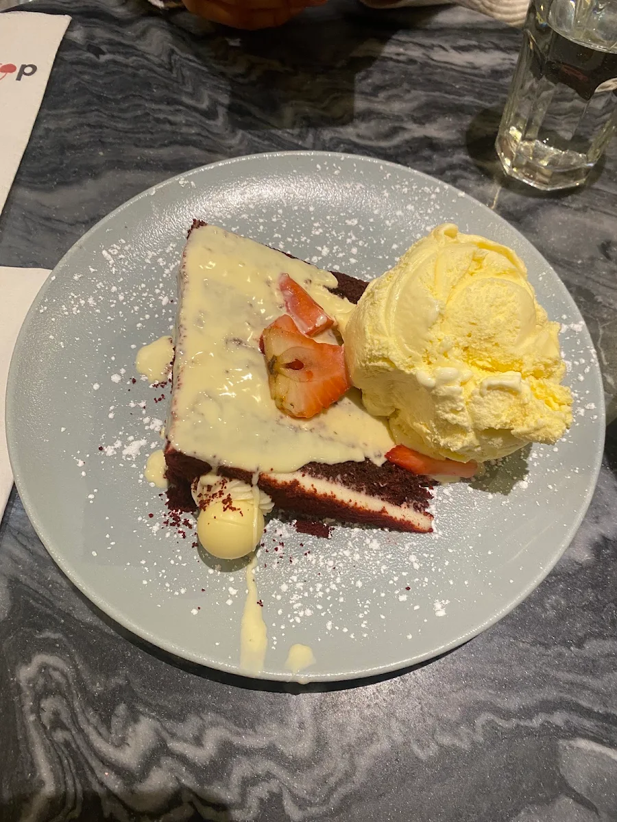 Red Velvet Cheesecake Slice