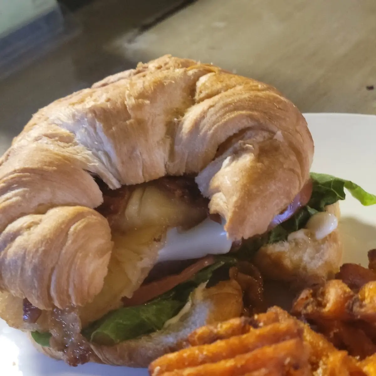 Fried or Grilled Chicken Parmesan Croissant