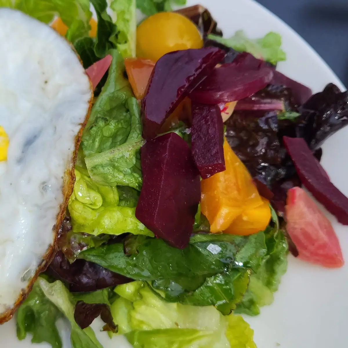 Beet Salad and Avocado Toast