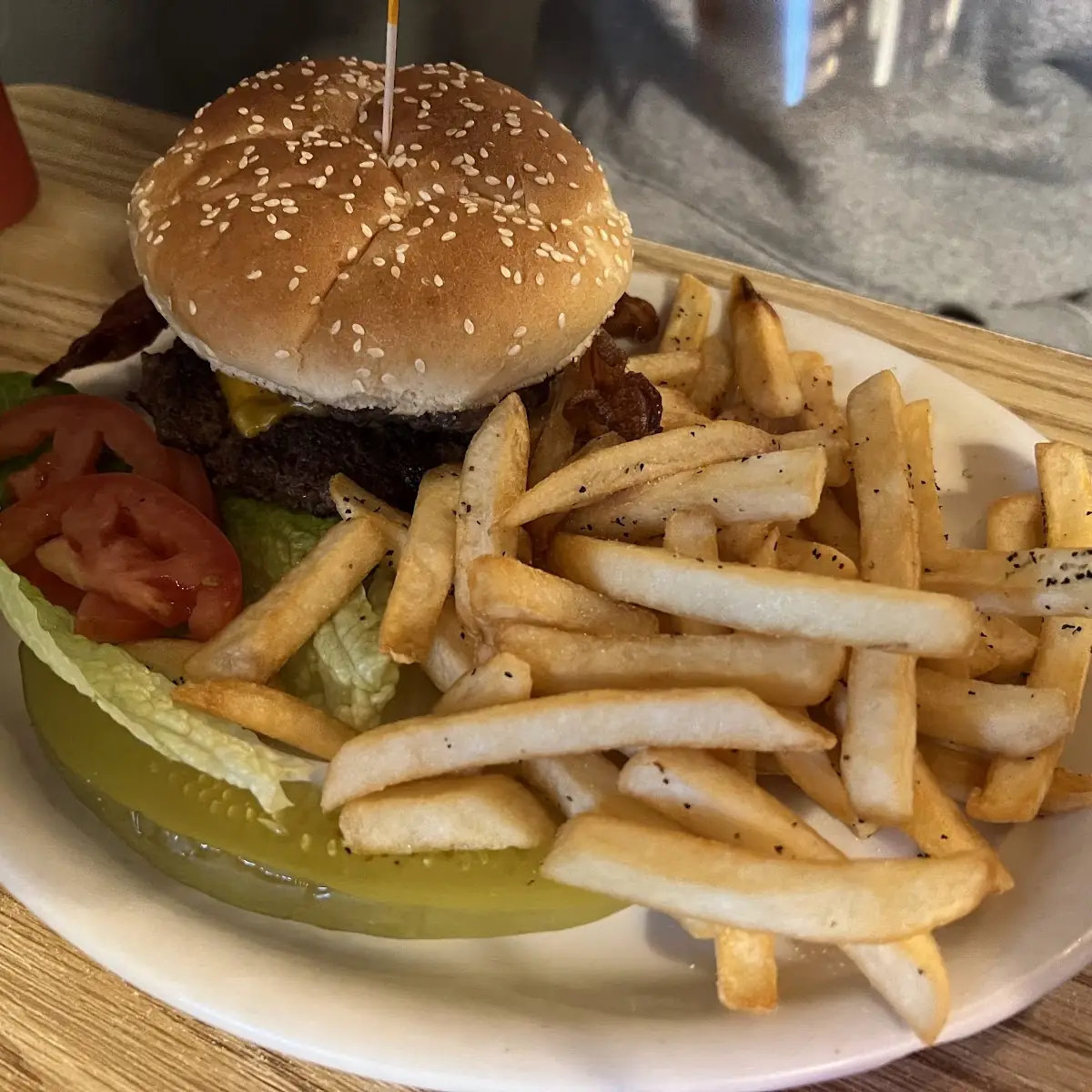 Burger and Fries