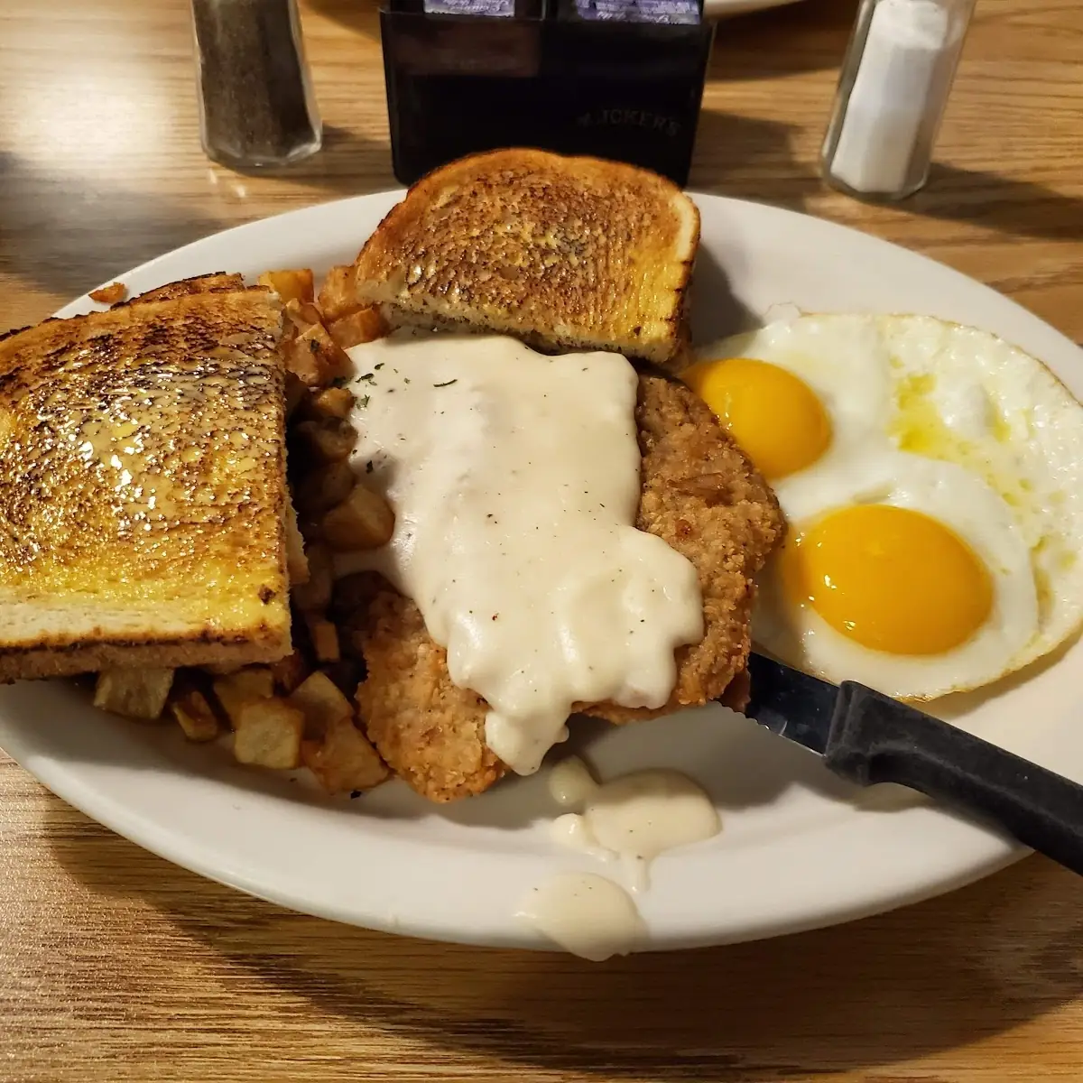 Chicken Fried Steak and Eggs