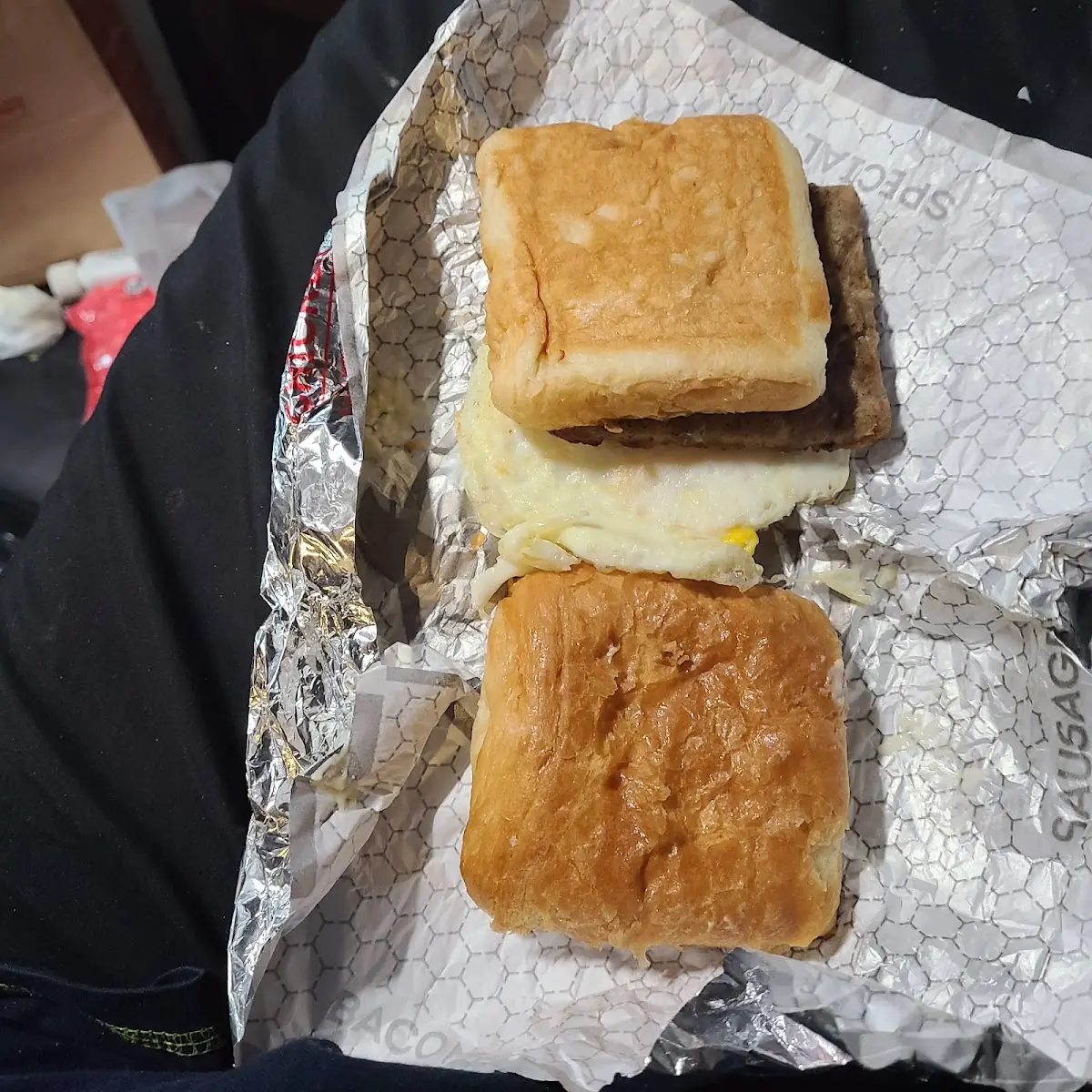 Sausage Egg Croissant Sandwich