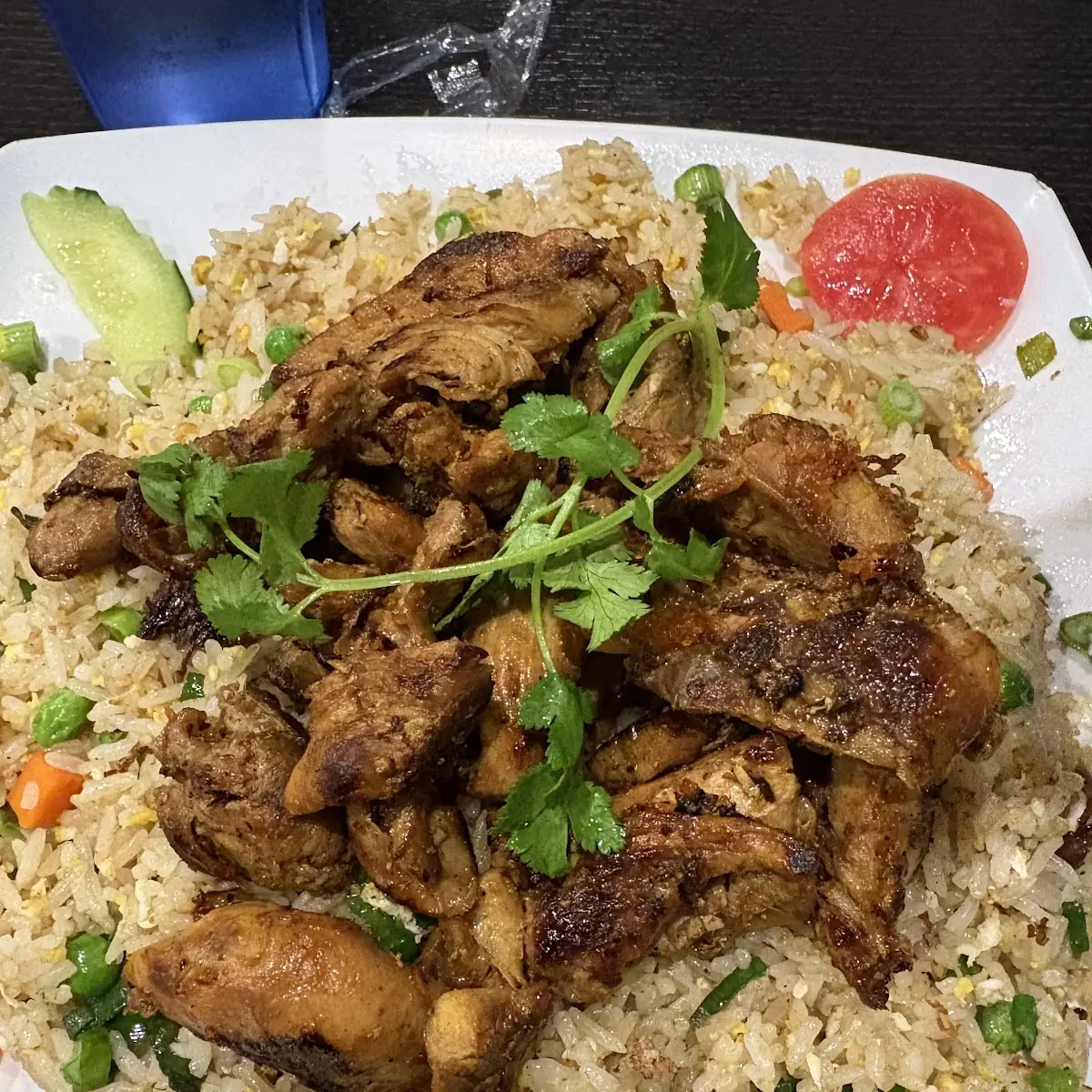 Fried Rice with Grilled Meat