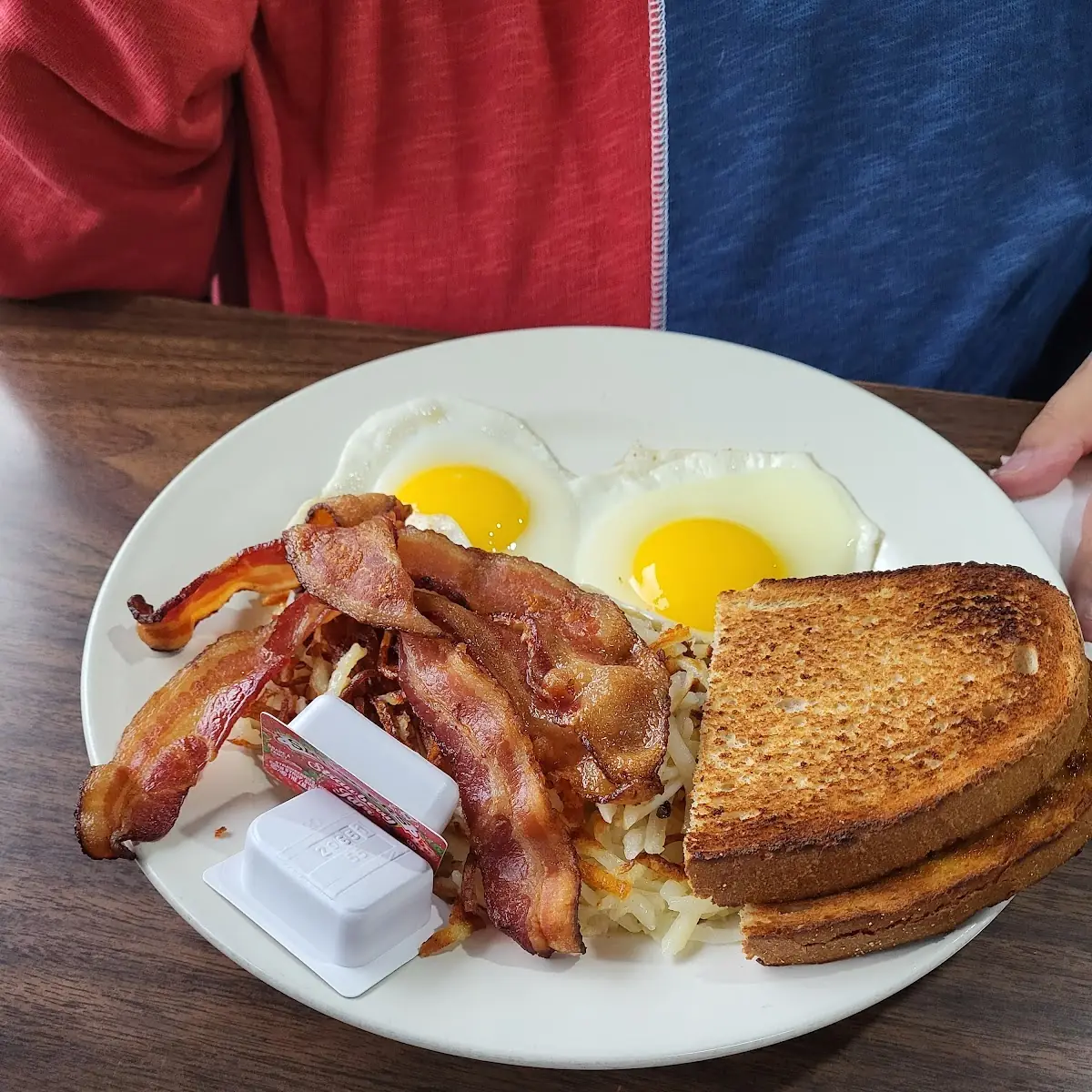 Two Eggs Hashbrown & Toast