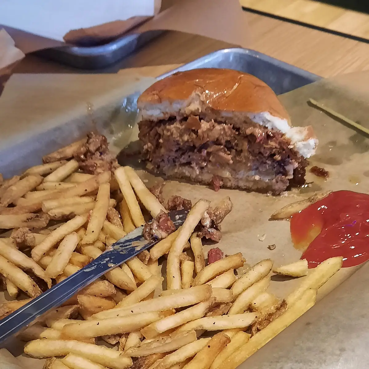 Double Cheeseburger with Brisket