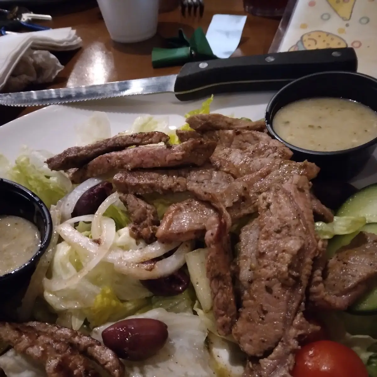 Greek Salad with Steak