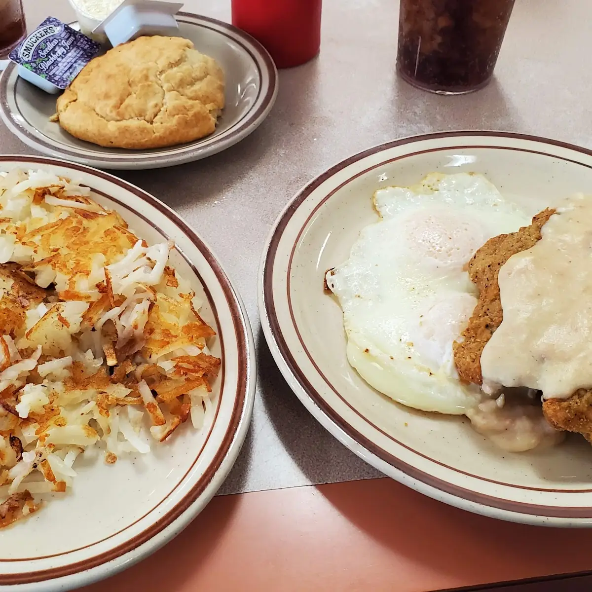 Chicken Fried Steak and Eggs