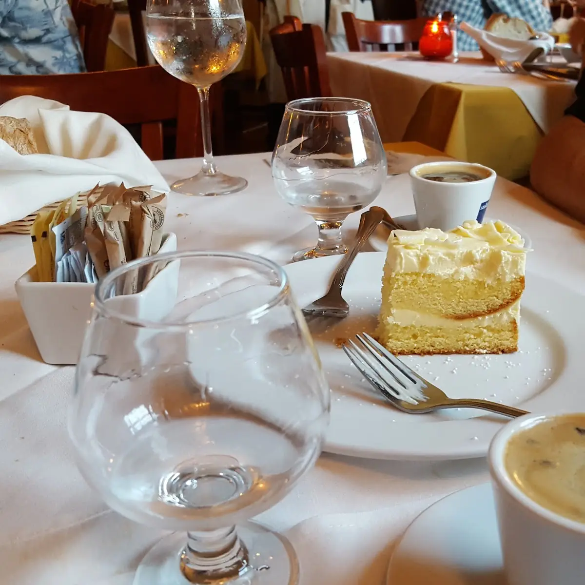 Lemoncello Cake Slice Espresso and Sambuca