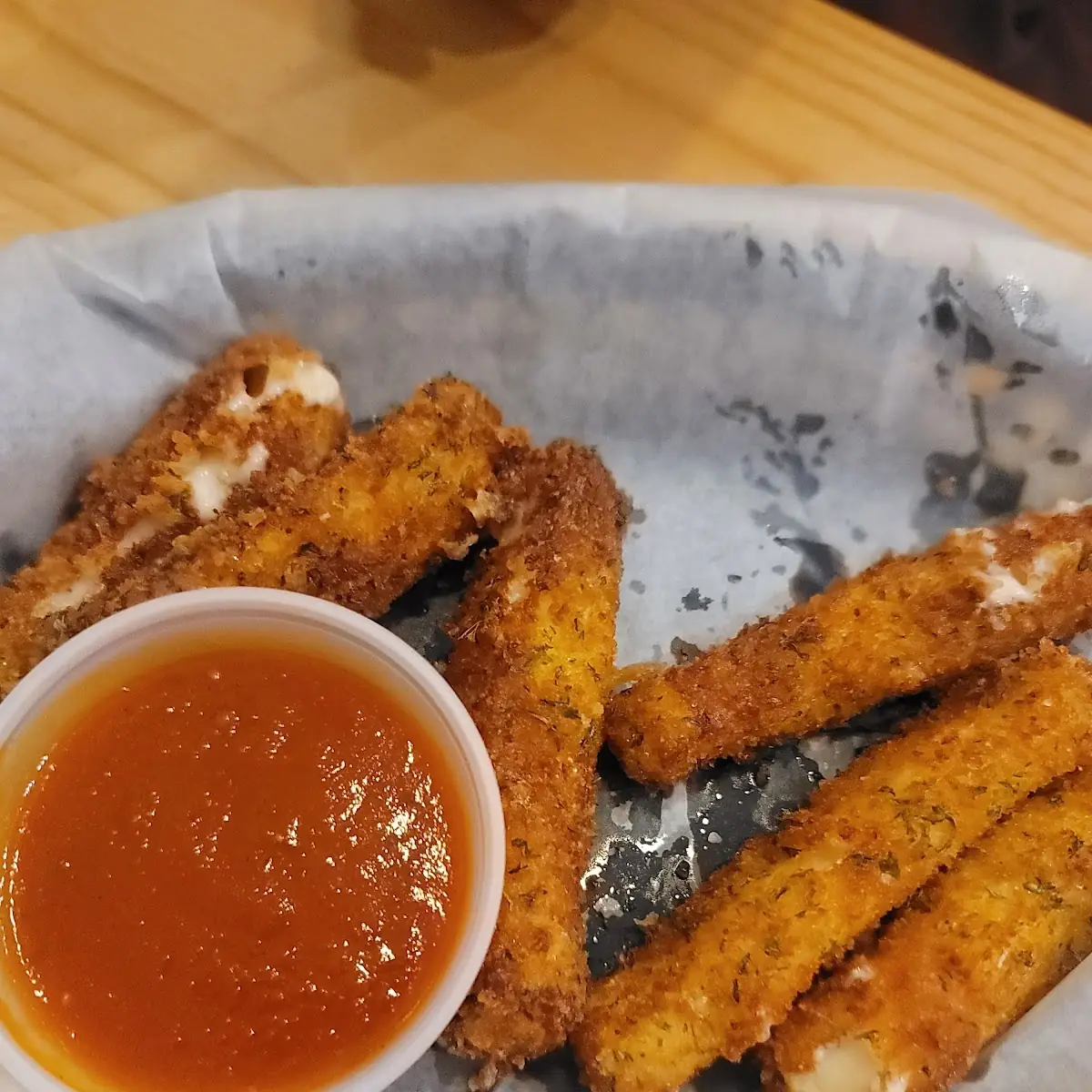 Fried Fresh Mozzarella Cheese