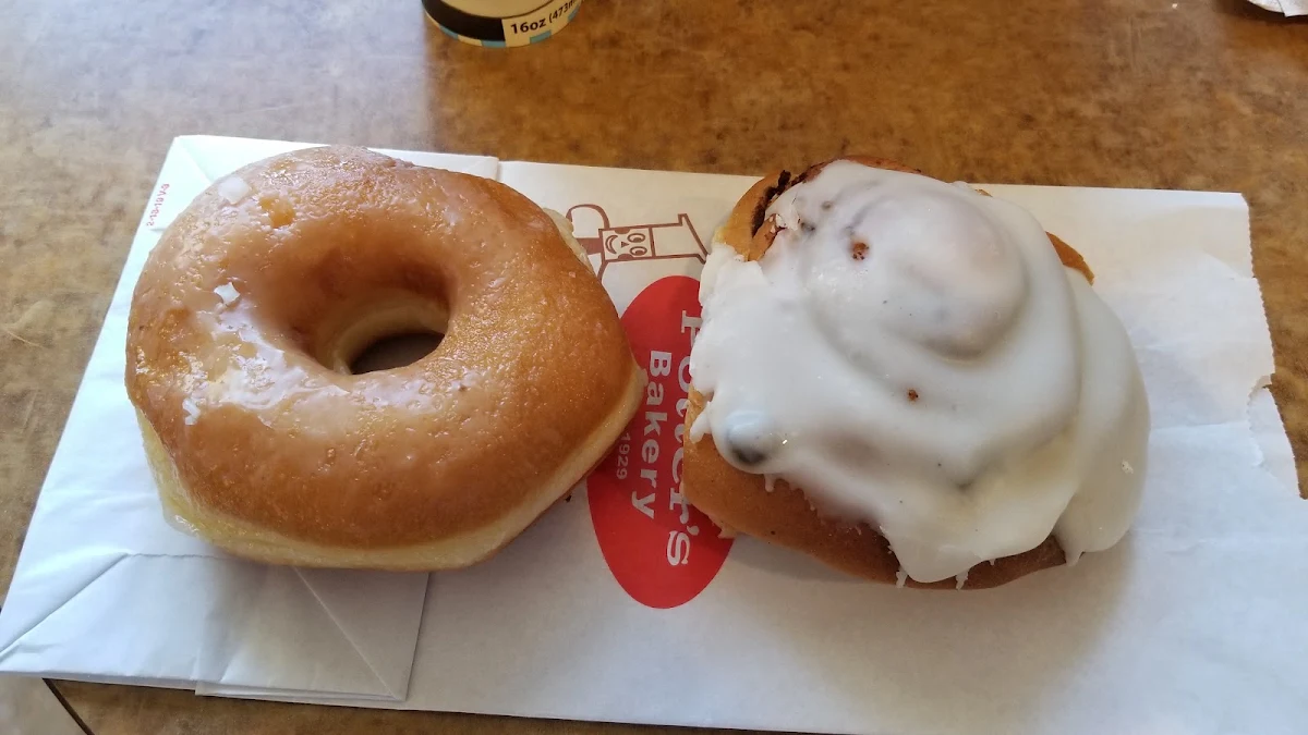 Glazed Donut and Cinnamon Roll