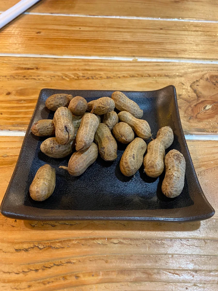 Spiced Boiled Peanuts and Edamame Beans