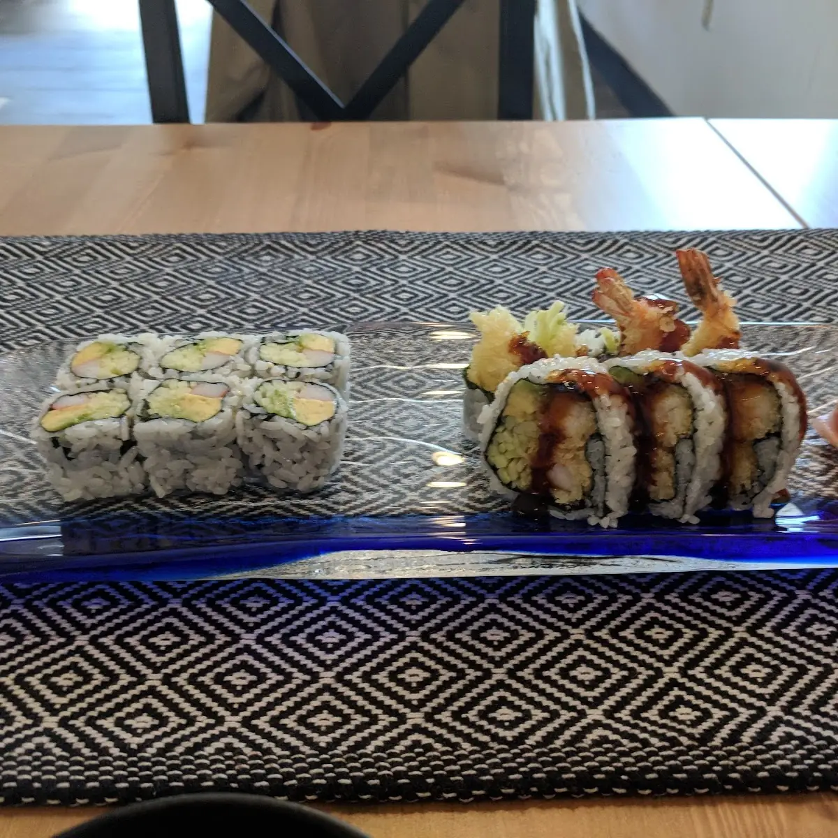 California Roll and Shrimp Tempura Roll