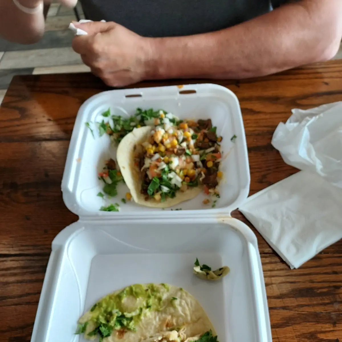 Steak and Shredded Chicken Taco