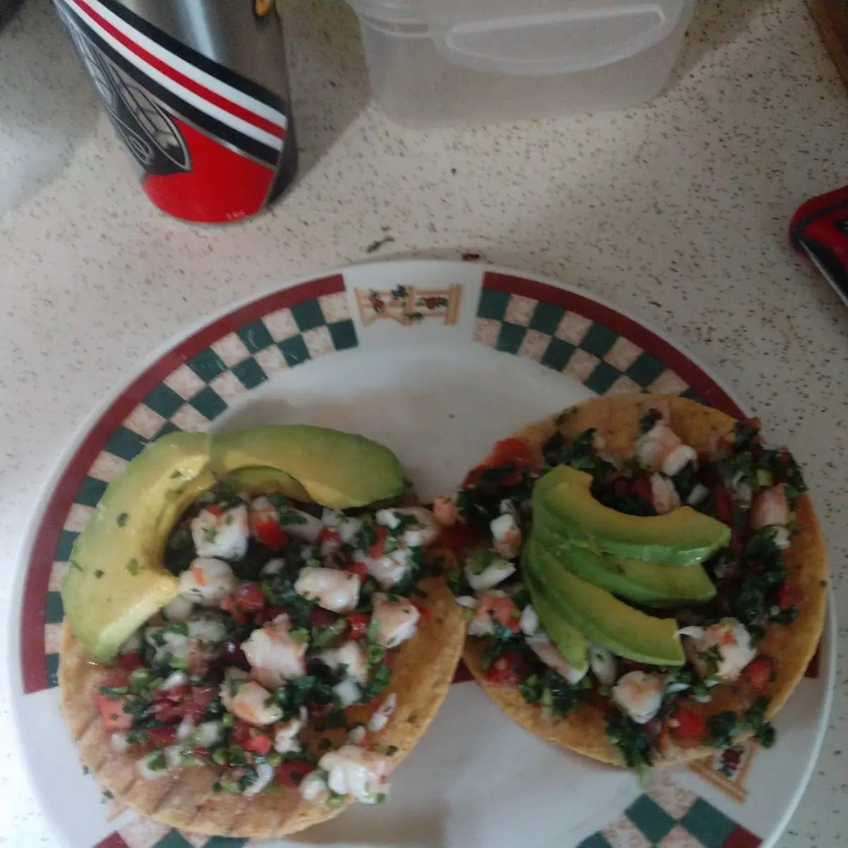 Shrimp Ceviche Tostada
