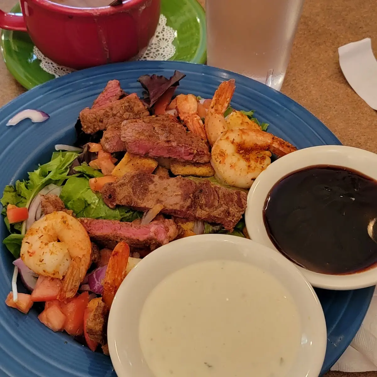 Cajun Steak and Shrimp Salad
