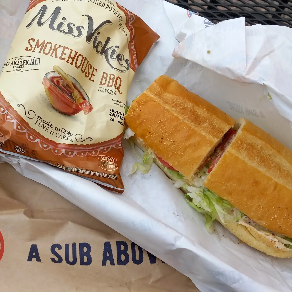 Tuna Sandwich and Chips
