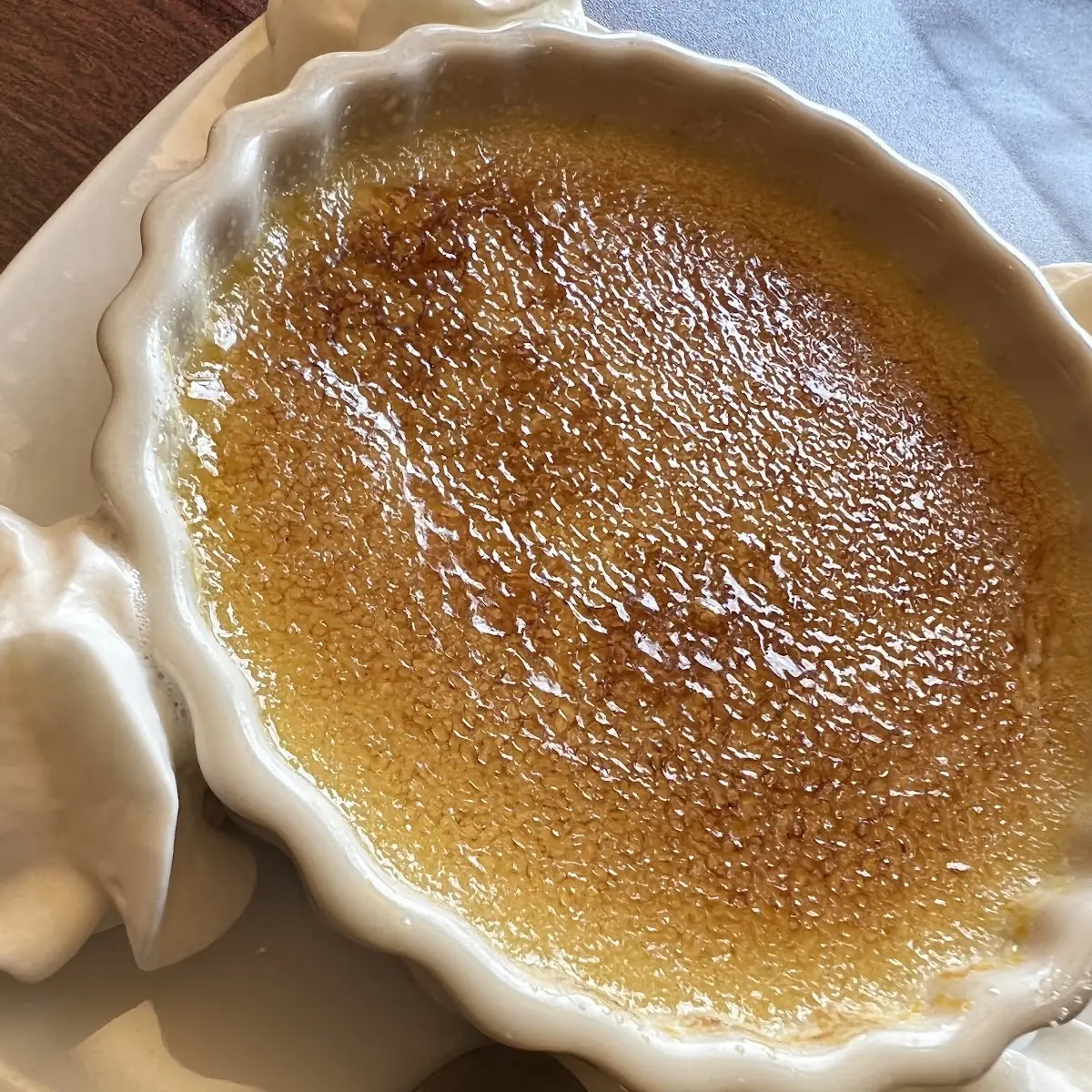 Bavarian Hazelnut Creme Brulee