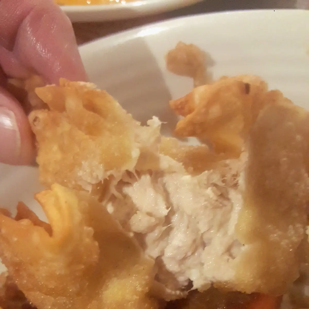 Crab Rangoon Made w Real Crab