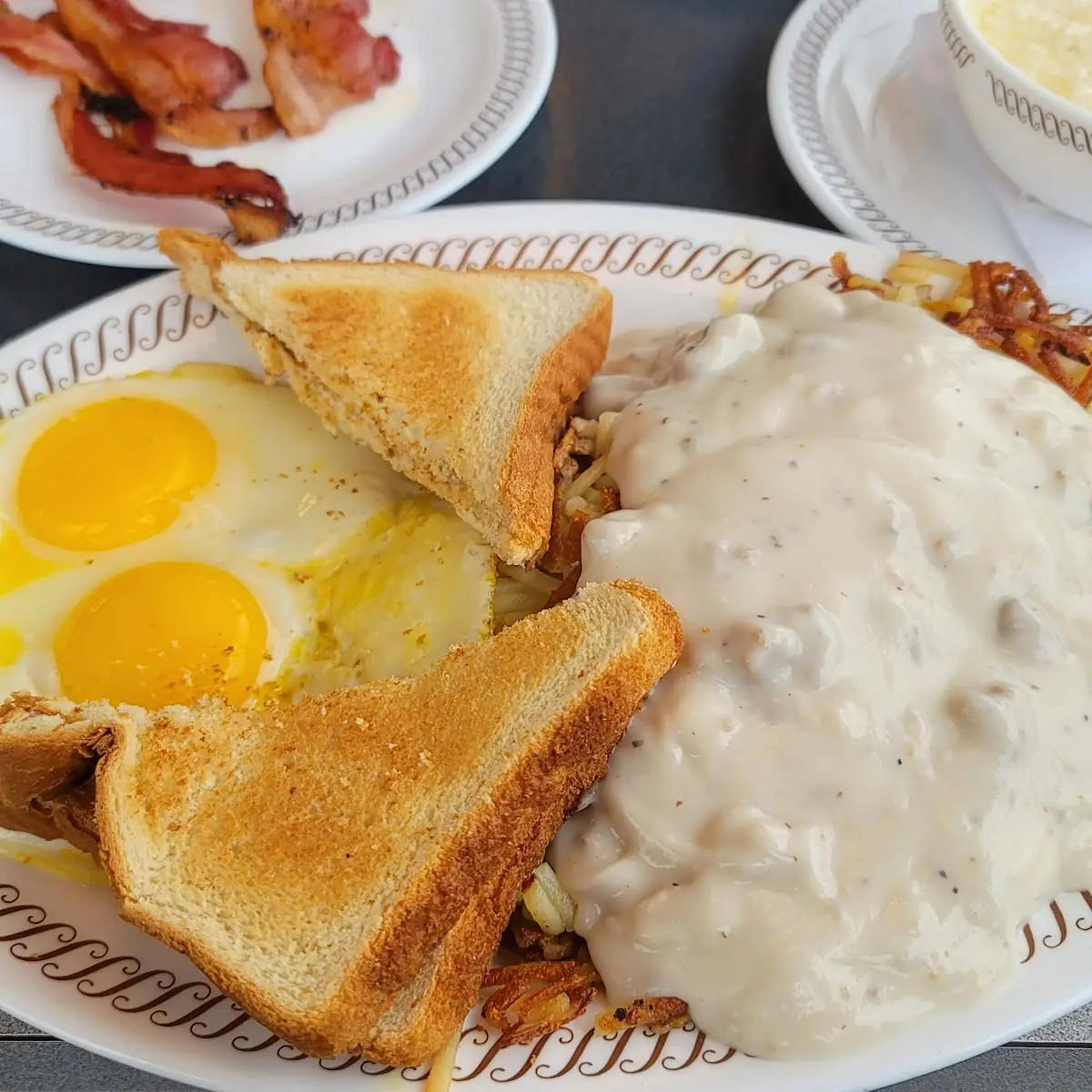 Two Biscuits & Gravy Two Eggs